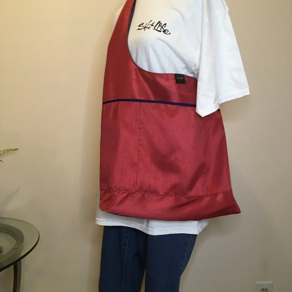 Reversible Carryall Hobo Sack - Teagarden Originals 